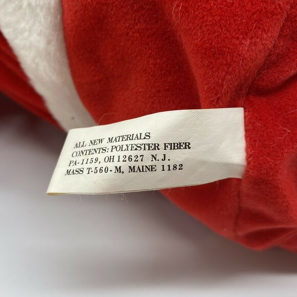 Vtg 16" Prestige REINDEER IN SANTA SUIT Tan Plush Stuffed Animal 1988 Moose - Picture 6 of 6